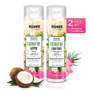Conjunto de shampoo e condicionador de óleo de coco (300ml) - Novex Hair Care