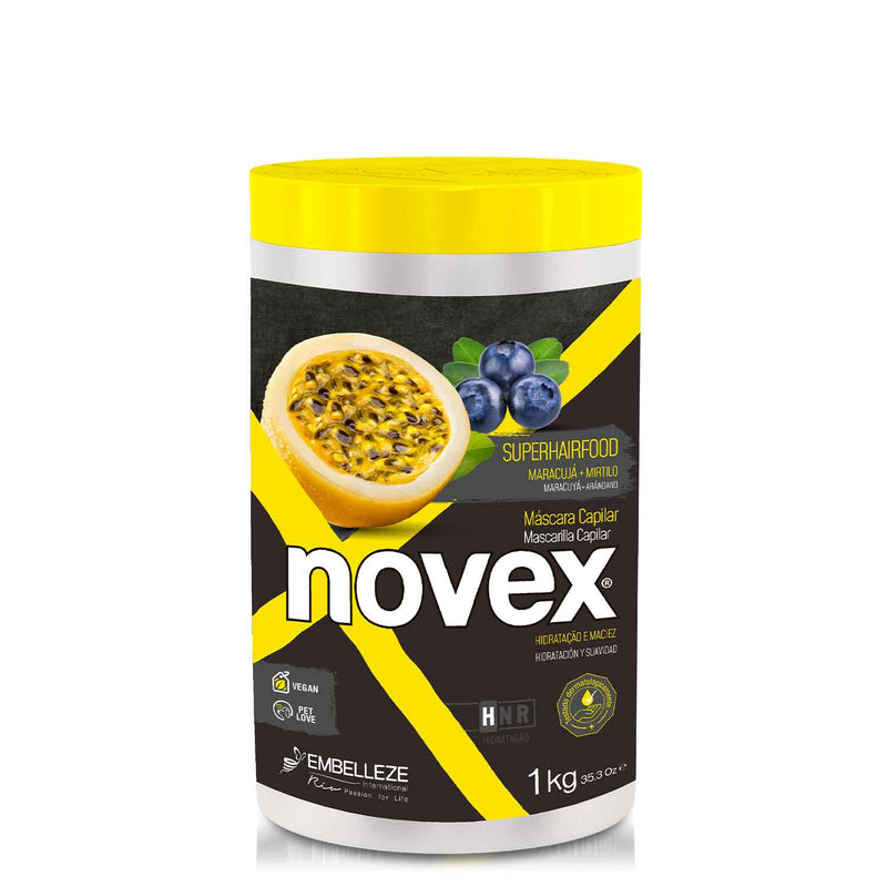 SuperFood Passion Fruit & Blueberry Mask (1kg) - Novex Hair Care